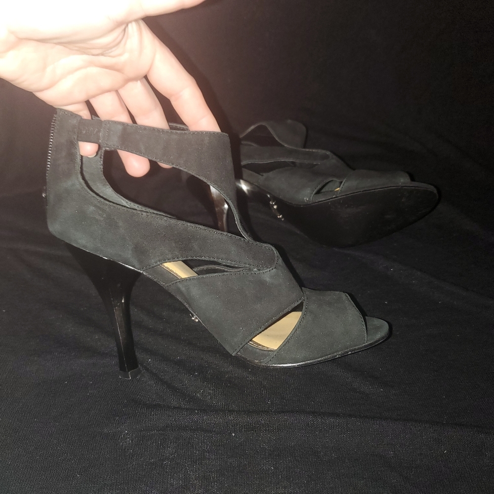 Fergie suede heels